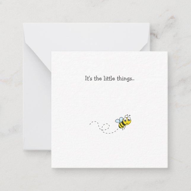 Little Humla Tackkort Card Anteckningskort (Framsida)