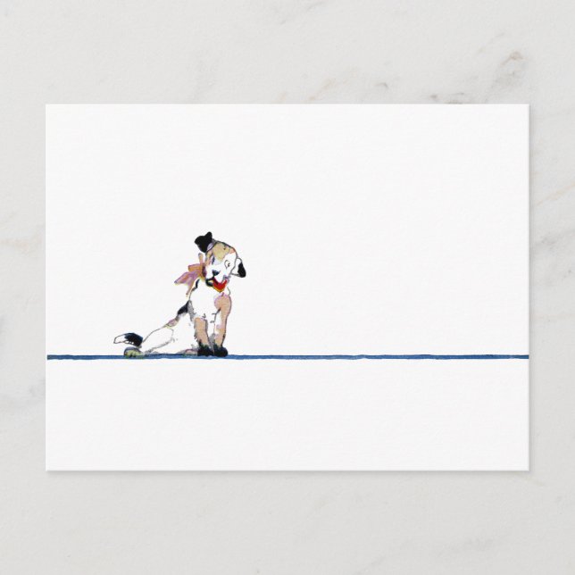 Little Hund Divider Vykort (Framsida)