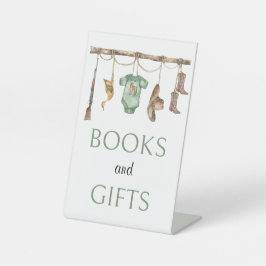Little hunter Baby Shower Bokar and Gifts Sign