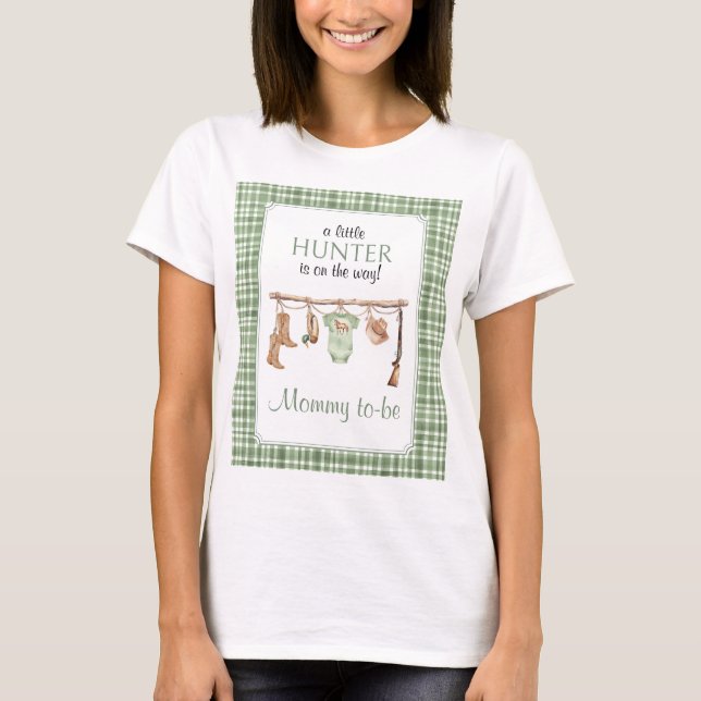 Little Hunter Blivande Mamma Graviditet  T Shirt (Framsida)