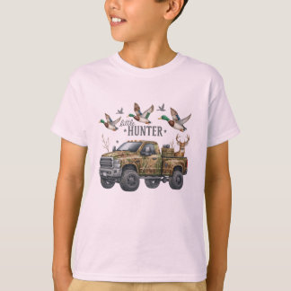 Little Hunter Camo Lastbil - Ankor, Hjort och utom T Shirt