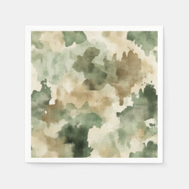 Little Hunter Duck Hunting Camo Boy Baby Shower Pappersservett