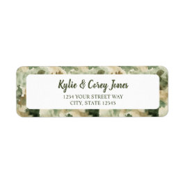 Little Hunter Duck Hunting Camo Boy Baby Shower Returadress Etikett