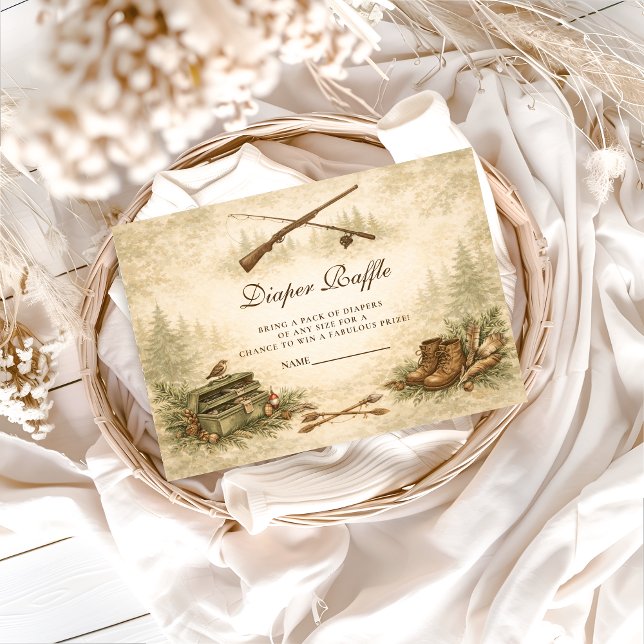 Little Hunter Woodland Adventure Diapper Raffle Tilläggskort (Skapare uppladdad)