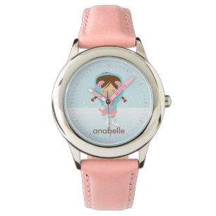 Little Ice Skater {rosa} Armbandsur
