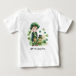 Little Irich Boy & Puppy Custom Name T Shirt