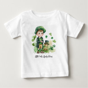 Little Irich Boy & Puppy Custom Name T Shirt