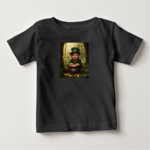 Little Irish Leprechaun & Guld Cauldron T Shirt