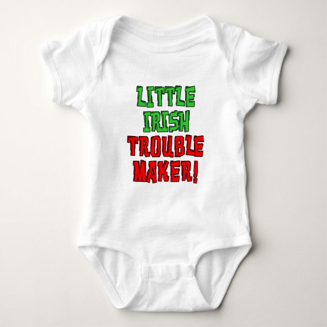 Little Irish Trouble Maker T-shirt (Framsida)