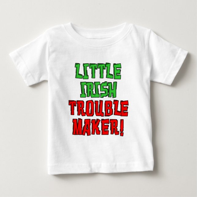 Little Irish Trouble Maker T-shirt (Framsida)
