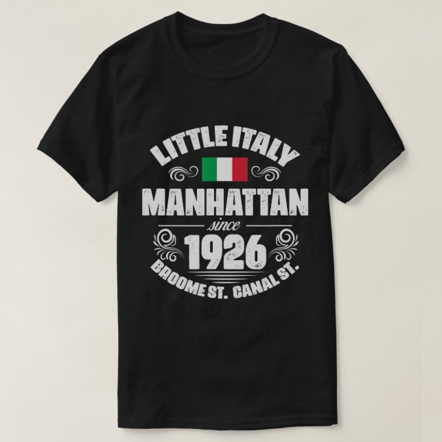 Little Italien Manhattan sedan 1926 New York NYC I T Shirt (Design framsida)