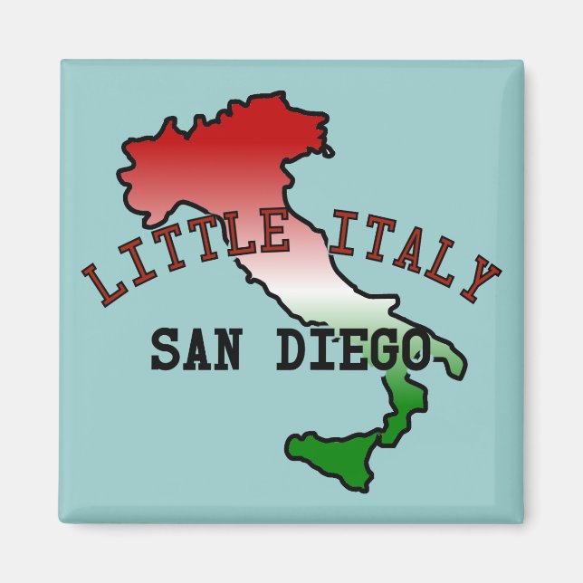 Little Italien San Diego Magnet (Framsidan)