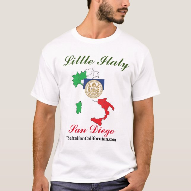 Little Italien San Diego T Shirt (Framsida)