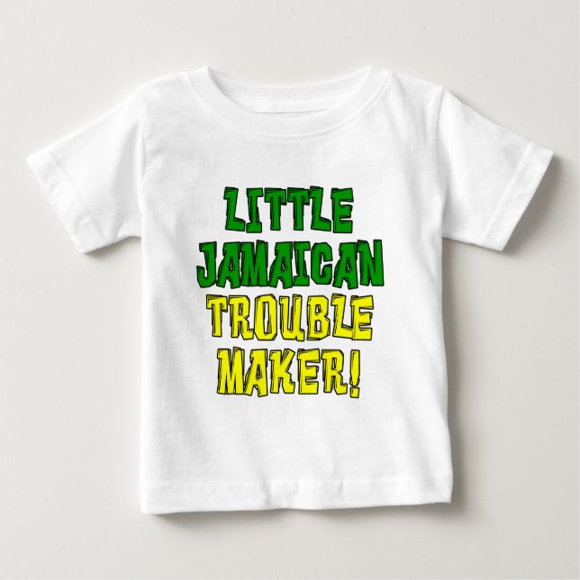 Little Jamaican Trouble Maker Tee Shirt (Framsida)
