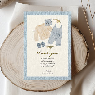 Little Jean Baby Shower Denim Boho Tack Kort