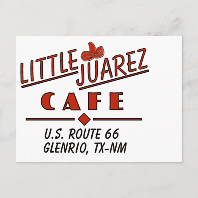 Little Juarez Cafe Sombrero Vykort (Framsida)