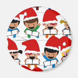 Little jul Carolers Magnet