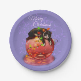 Little jul Cat Ljus Garland Winter Magic