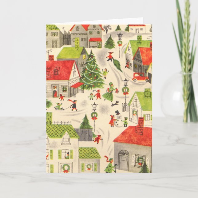 Little jul Village Helgkort (Framsida)