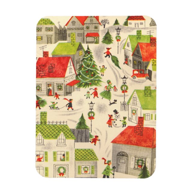 Little jul Village Magnet (Vertikal)