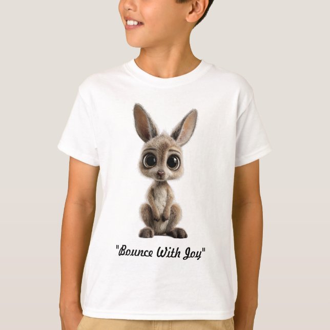 "Little Kangaroo Joy" T Shirt (Framsida)
