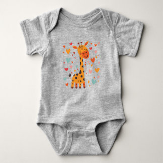 Little Kärlek Giraffe Baby T Shirt