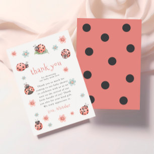 Little Kärlek Kryp Blommigt Girl Baby Shower Tack Kort
