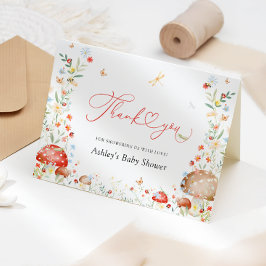 Little Kärlek Kryp Garden Baby Shower Tack Kort