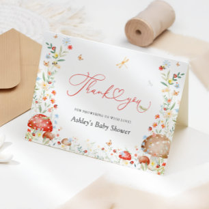 Little Kärlek Kryp Garden Baby Shower Tack Kort