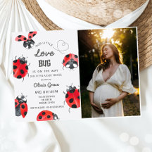 Little Kärlek Kryp Ladybug Baby Shower Photo