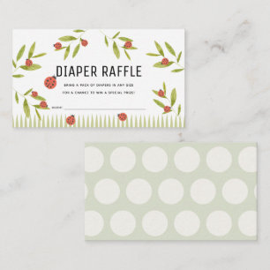 Little Kärlek Kryp Ladybug Diaper Raffle Biljett Tilläggskort