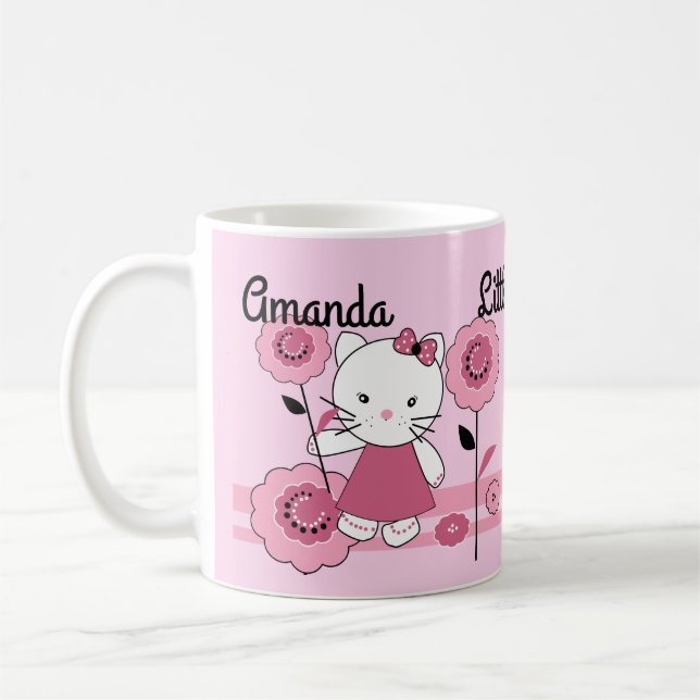 Little kattunge kaffemugg (Vänster)
