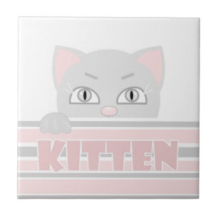 Little kattunge kakelplatta
