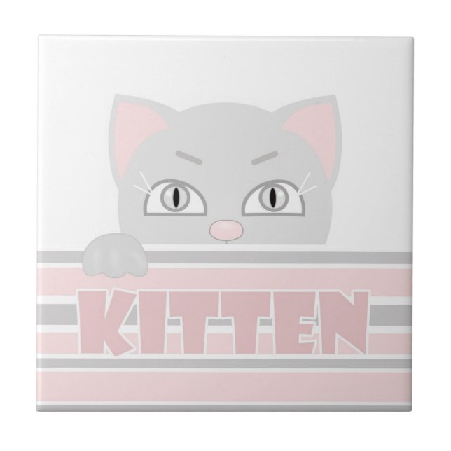 Little kattunge kakelplatta (Framsidan)