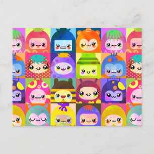 Little Kawaii Monster Community Vykort