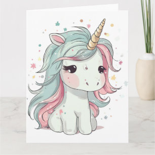 Little Kawaii Unicorn Kort