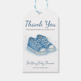 Little Kicks Sneakers Baby Shower Gift Märkre Presentetikett
