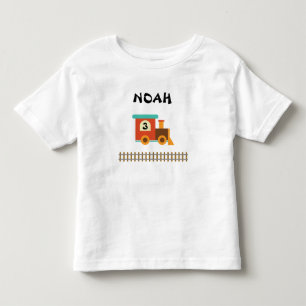 Little Kid Birthday Tåg Shirt T
