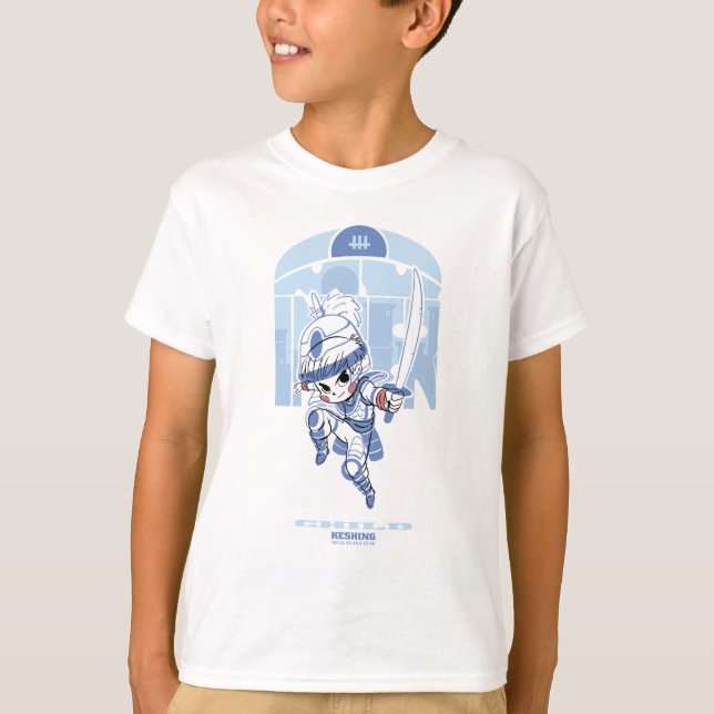 Little Kid Warrior T Shirt (Framsida)