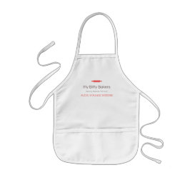 Little Kids Apron (w/namn) Barnförkläde