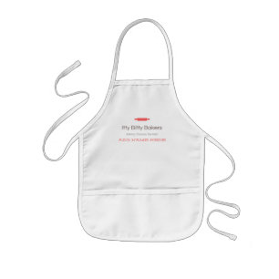 Little Kids Apron (w/namn) Barnförkläde
