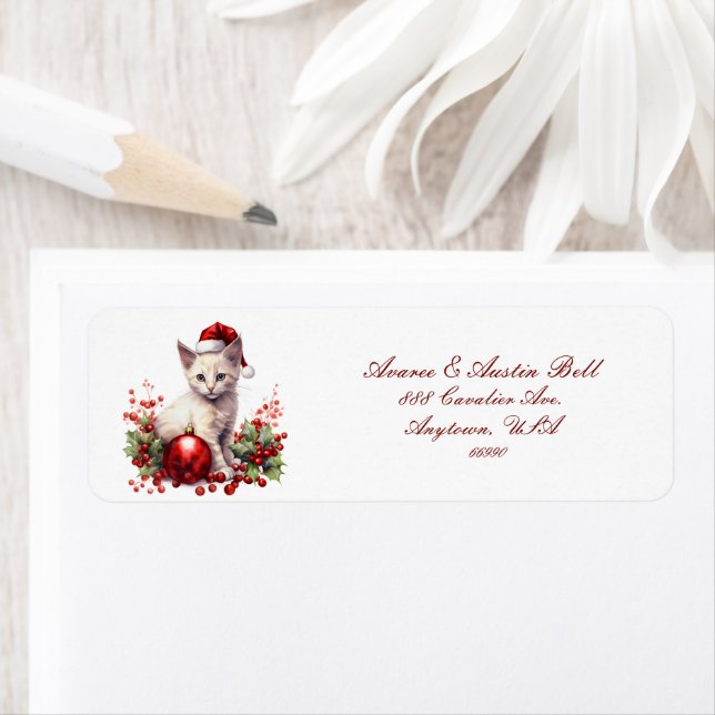 Little Kittens är i julklapp Returadress Etikett (Insitu)