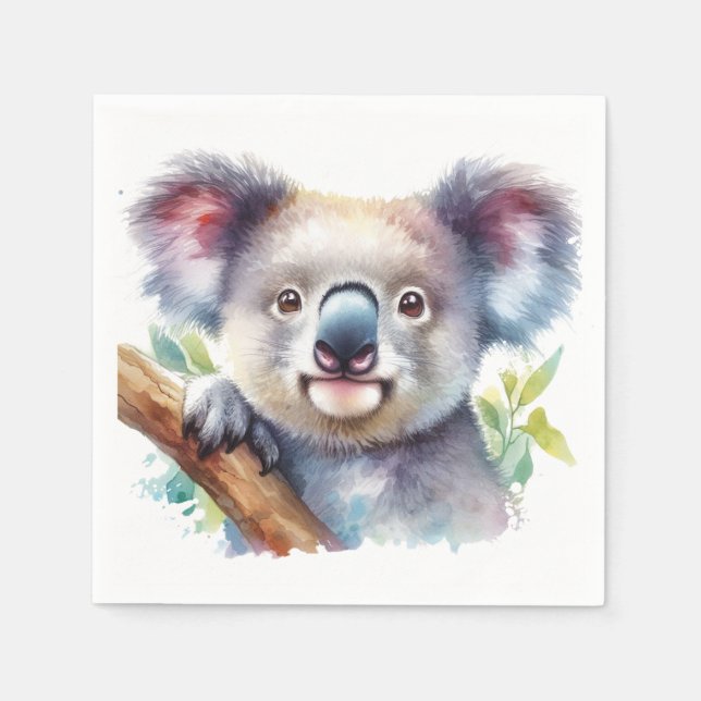 Little Koala Bear Australian Animal Pappersservett (Framsidan)