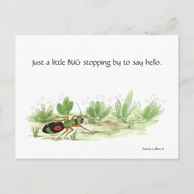Little kryp vycard inbjudan vykort (Framsida)