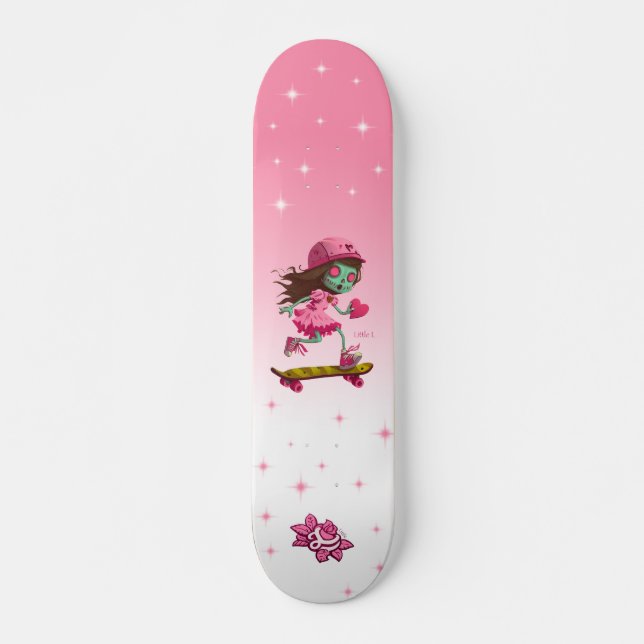 Little L Zombie Girl Skateboard (Framsida)