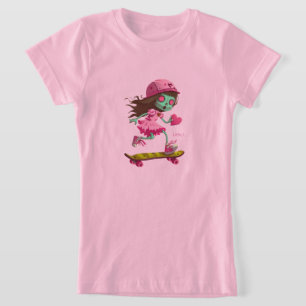 Little L Zombie Skater Girl TShirt T Shirt