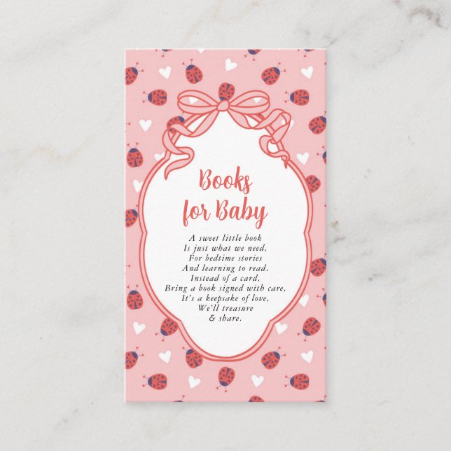 Little Lady on the Way Books for Baby Tilläggskort (Framsida)