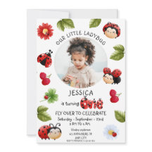 Little Ladybug 1:a födelsedag Party Photo