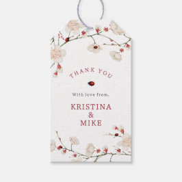 Little Ladybug Baby Shower Tack för att du är för Presentetikett