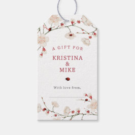 Little Ladybug Baby Shower Visning Shower Presentetikett